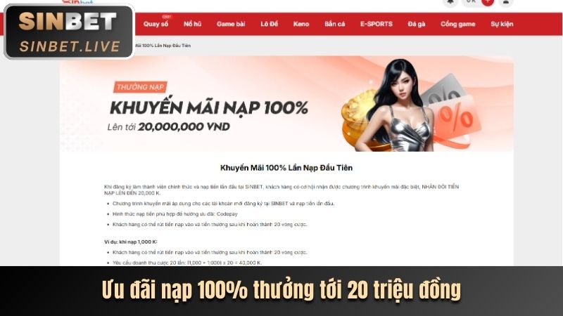 Khuyến mãi đăng nhập tặng 188k